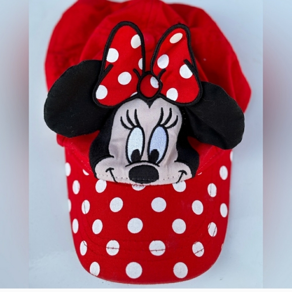 Combo Children's Minnie Backpack and hat. Red with white polka dots FF1 - Picture 9 of 10